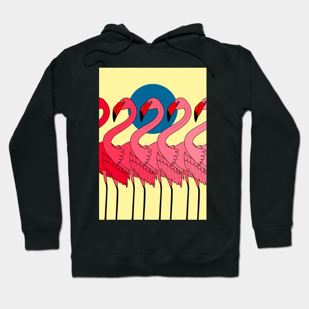 Flamingo party Hoodie by magyarmelcsi